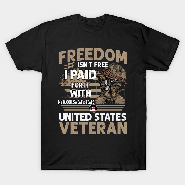 freedom isn't free i paid for it with T-Shirt by busines_night